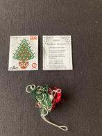 Patroon van een kerstboompje + restjes DMC draad, Hobby & Loisirs créatifs, Broderie & Machines à broder, Enlèvement ou Envoi