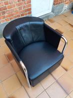 Vaghi leren fauteuil, Huis en Inrichting, Fauteuils, Ophalen, Gebruikt, Leer