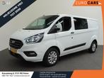 Ford Transit Custom L2H1 Automaat Dubbele cabine Trend Navi, Auto's, Stof, Euro 6, 4 cilinders, Wit