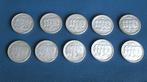 10 Belgische zilveren munten, Ophalen of Verzenden, Zilver, Zilver