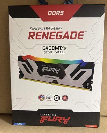 Kingston DDR5 Fury Renegade RGB 2x16 Go 6400MHz RAM - Neuf