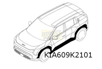 Kia EV3 dropellijst Links ORIGINEEL! 87751EV000BKL beschikbaar voor biedingen