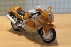 Suzuki GSX-R1300 Hayabusa 1:18 goud/zilver los, Hobby & Loisirs créatifs, Voitures miniatures | 1:18, Enlèvement ou Envoi, Neuf