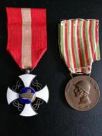 Ensemble de médailles Italie 1914-1918, Autres, Enlèvement ou Envoi, Ruban, Médaille ou Ailes