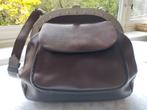 Handtas bruin leder Retro, Ophalen of Verzenden, Bruin, Handtas