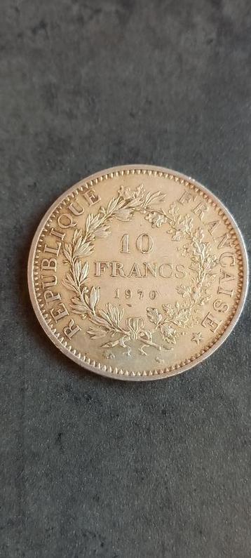 pièce de monnaie en argent de 10 francs  