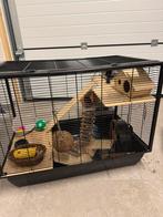Grote hamsterkooi + benodigdheden, Dieren en Toebehoren, Ophalen, Zo goed als nieuw, Kooi
