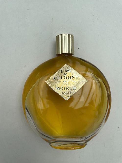 EAU DE COLOGNE VINTAGE "JE REVIENS", WORTH, FLACON LALIQUE, Collections, Parfums, Utilisé, Bouteille de parfum, Enlèvement