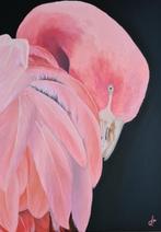 Kunsthandel Gennep - "Flamingo Pink", Antiek en Kunst, Kunst | Schilderijen | Modern, Ophalen of Verzenden