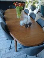 Eettafel ovaal massief eik, Huis en Inrichting, Tafels | Eettafels, Ophalen, Ovaal