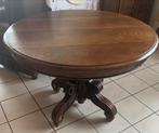 Mooie antieke eiken ronde tafel, volledig massief, mooie poo, Huis en Inrichting, Tafels | Eettafels, Ophalen of Verzenden