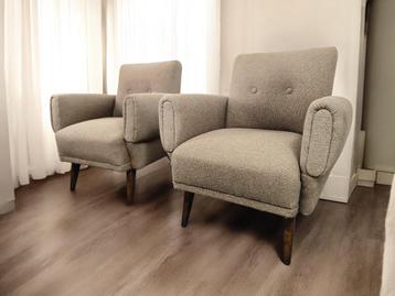 set van 2 vintage fauteuils beschikbaar voor biedingen