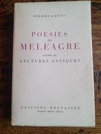Pierre Louÿs Gedichten van Meleagre (1928): Oude lezingen, Ophalen of Verzenden