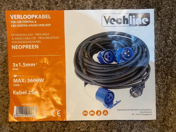 NIEUW 25 meter ProPlus CEE verlengkabel is, Caravans en Kamperen, Caravanaccessoires, Nieuw, Ophalen