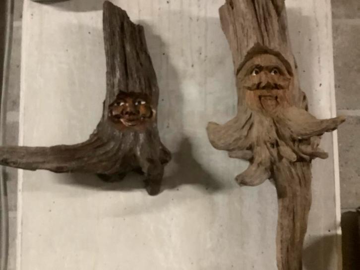 Boswezens uit wortelhout - handwerk, Tuin en Terras, Tuinwanddecoratie, Nieuw, Ophalen