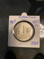 Pièce de 50 francs belge exposition de 1958, Timbres & Monnaies