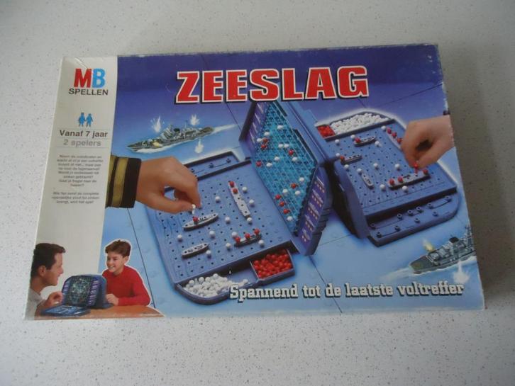 Zeeslag van MB in Prima staat !, Hobby en Vrije tijd, Gezelschapsspellen | Overige, Zo goed als nieuw, Een of twee spelers, Ophalen of Verzenden