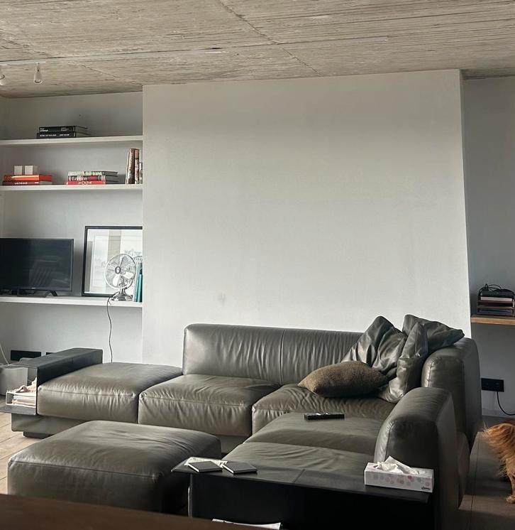 Hoek zetel Knoll - grijs/groen - zeer goede staat, Huis en Inrichting, Zetels | Complete zithoeken, Zo goed als nieuw, Ophalen
