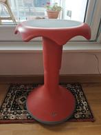Hokki kruk zithoogte 38-50cm verkeersrood Model 0381, Ophalen, In hoogte verstelbaar, Zo goed als nieuw, Kunststof