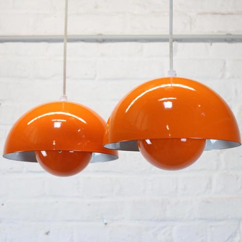 Vintage hanglamp „Flower Pot” - Verner Panton, Antiek en Kunst, Antiek | Verlichting, Ophalen of Verzenden