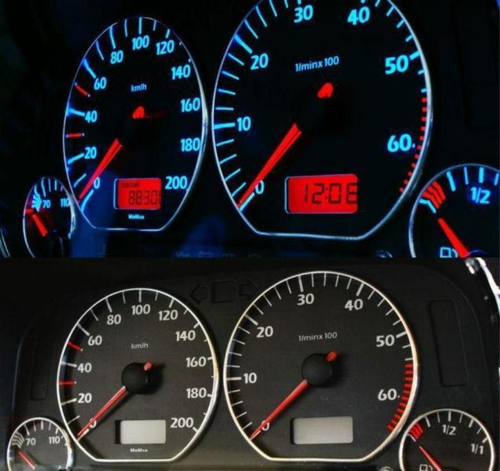 VW Golf 3/ Caddy '96/ Polo 6N/ Vento - Indiglo Tellerplaten, Auto diversen, Tuning en Styling, Ophalen of Verzenden