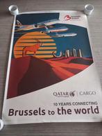 Brussels airport , brussels to the world, Rechthoekig Staand, Ophalen of Verzenden, Zo goed als nieuw, A1 t/m A3