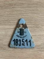 Emaille fietsplaatje 1932 antwerpen, Ophalen of Verzenden, Zo goed als nieuw