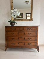 Ladekast / commode met opzetbare spiegel, Huis en Inrichting, Kasten | Ladekasten, Ophalen, 100 tot 150 cm, 5 laden of meer, Eikenhout