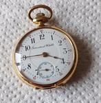 18 KT gouden IWC zakhorloge, Handtassen en Accessoires, Horloges | Antiek, Goud, Ophalen of Verzenden, Zakhorloge, 1900 tot 1930