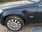 MERCEDES C KLASSE W204 Blauw C359 links voorscherm 2007-2011, Ophalen of Verzenden, Gebruikt, Mercedes-Benz, Spatbord
