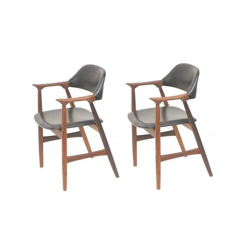2x Vintage koehoorn stoel Mahjongg jaren '60 '70 retro, Huis en Inrichting, Stoelen, Verzenden