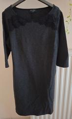 Donkergrijs winterkleed met 3/4 mouwen, maat L, Kleding | Dames, Jurken, Ophalen of Verzenden, Maat 42/44 (L)