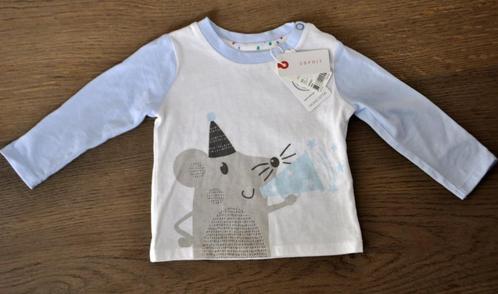 ESPRIT - T-shirt blanc et bleu avec souris NEUF ! - T.1 mois, Enfants & Bébés, Vêtements de bébé | Taille 56, Neuf, Garçon ou Fille