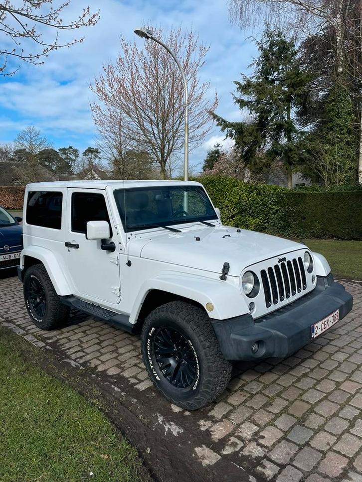 Jeep Wrangler 2.8 Lichte vracht, Auto's, Jeep, Particulier, Wrangler, Achteruitrijcamera, Diesel, 3 deurs, Automaat, Wit, Dealer onderhouden