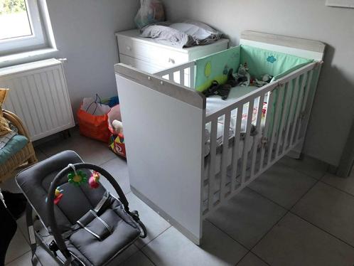 Uitschuifbaar babybedje + accessoireset, Kinderen en Baby's, Babywiegjes en Ledikanten, Gebruikt, Ledikant, Ophalen