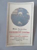 Honderste Doopdag Julia Verheust Zwevegem gedoopt 1822, Verzamelen, Bidprentjes en Rouwkaarten, Verzenden, Bidprentje