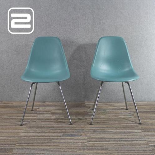2x VITRA DSX Turquoise, Huis en Inrichting, Stoelen, Gebruikt, Twee, Overige kleuren, Ophalen