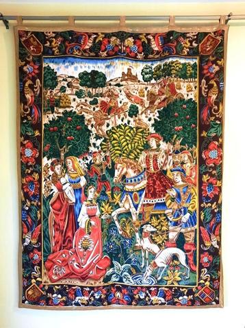 Tapestry van royal Jachttaferelen Maximiliaan-Antiek-120x155