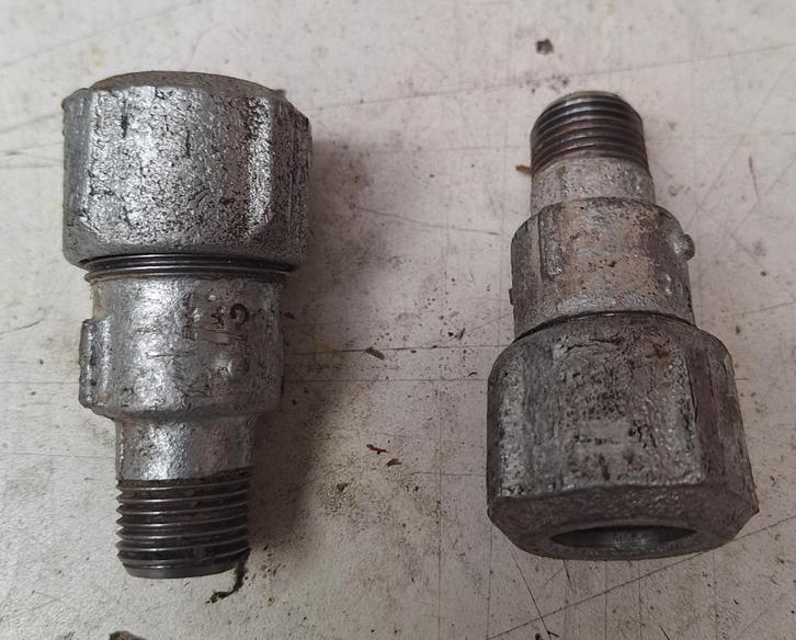 Gebo compressieconnector 1/2 inch, Doe-het-zelf en Bouw, Sanitair, Zo goed als nieuw, Overige typen, Ophalen of Verzenden