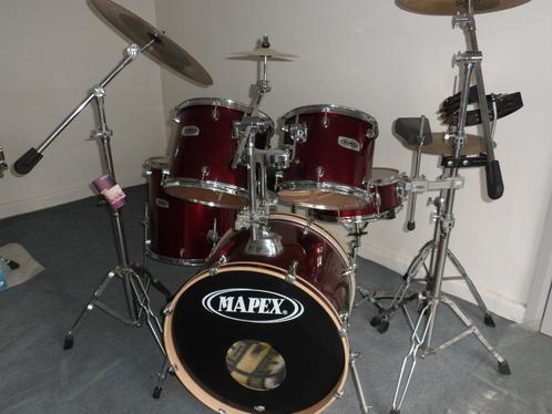 top occasie MAPEX 5-delig, hardware, kruk., Muziek en Instrumenten, Drumstellen en Slagwerk, Zo goed als nieuw, Overige merken