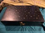 2 vintage sieradendoosjes uit de jaren 50 om te restaureren, Gebruikt, Rood, Hardcase, Met slot