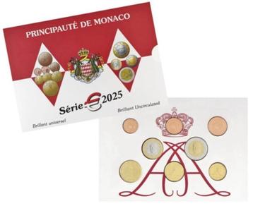 Monaco 2025 - BU-set - 1 ct t/m 2 euro - nieuw ontwerp! beschikbaar voor biedingen