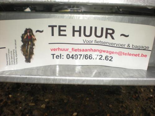 FIETSAANHANGWAGEN TE HUUR, Fietsen en Brommers, Fietsaccessoires | Fietsenrekken, Gebruikt, Ophalen