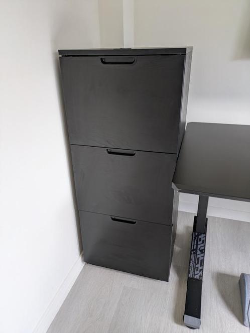 Black Filing Cabinet (Galant IKEA), Huis en Inrichting, Kasten | Roldeurkasten en Archiefkasten, Zo goed als nieuw, 100 tot 150 cm