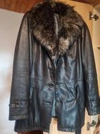 Korte lederen jas-42/44, Kleding | Dames, Ophalen, Zo goed als nieuw