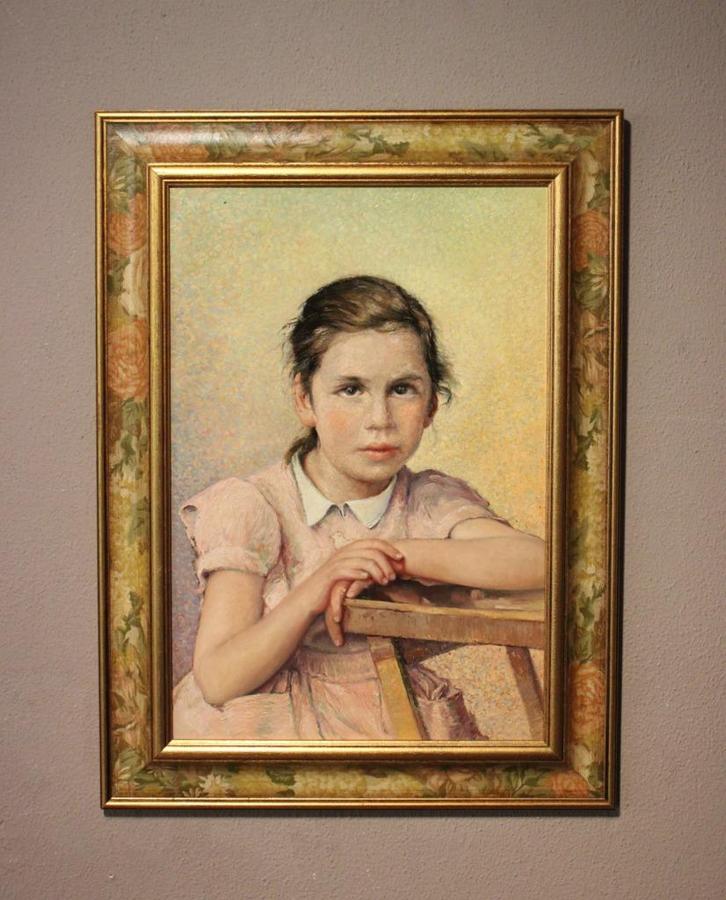 Mooi portret van een meisje, Antiek en Kunst, Kunst | Schilderijen | Klassiek, Verzenden