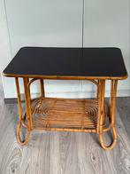 Vintage rotan salontafel, Ophalen, Zo goed als nieuw