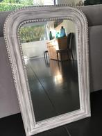 Miroir en bois blanc effet vieilli, Comme neuf, Enlèvement, Moins de 100 cm, 50 à 75 cm