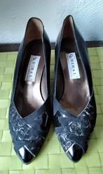 NIEUW - Zwarte schoenen van twee materialen met hakken, maat, Ophalen of Verzenden