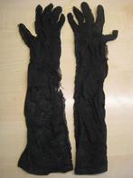 Lange zwarte kanten dameshandschoenen voor baljurk, Gants, Enlèvement ou Envoi